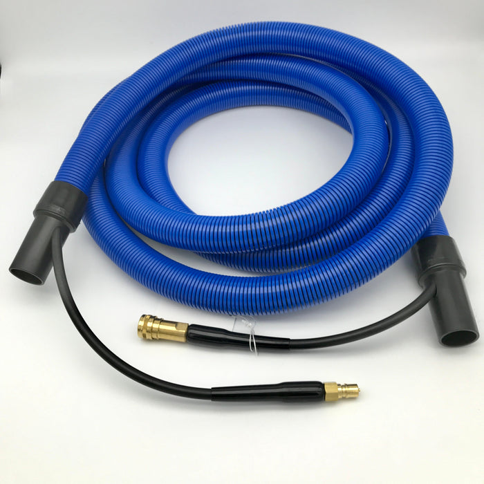 Insider Vacuum Hose, 1-1/2" x 15', Gray with insider solution line and swivel cuffs, Up to 400 P.S.I., 1 per carton