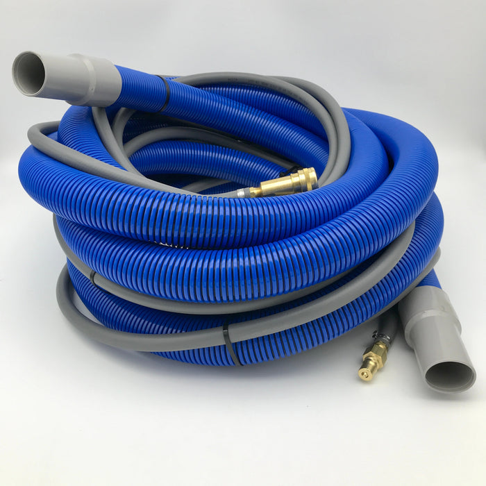 TMHD Vacuum Hose, 1-1/2" x 25', Blue with solution line and cuffs, 1 per carton