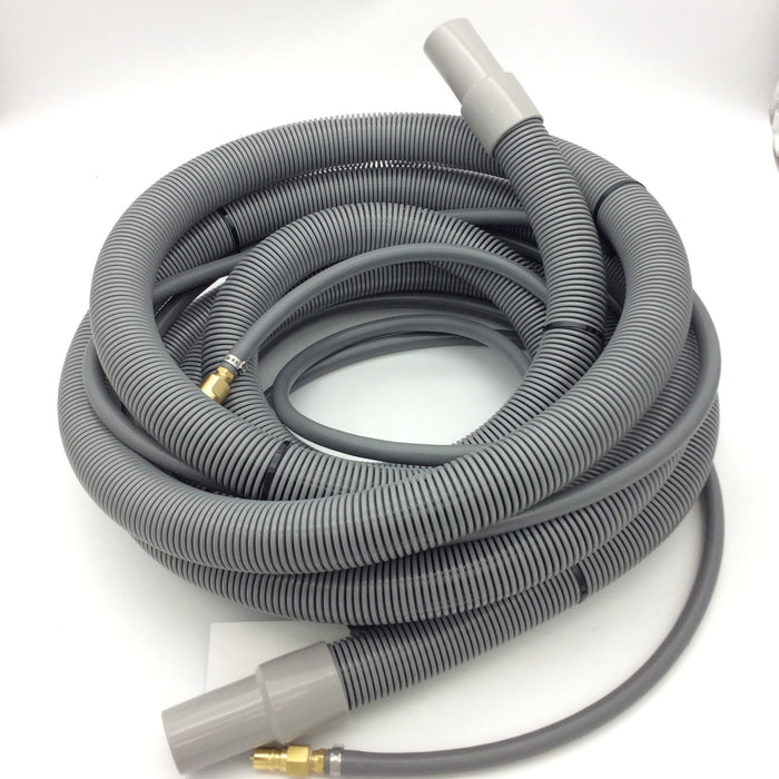TMHD Vacuum Hose, 1-1/2" x 20', Gray with solution line and cuffs, 1 per carton
