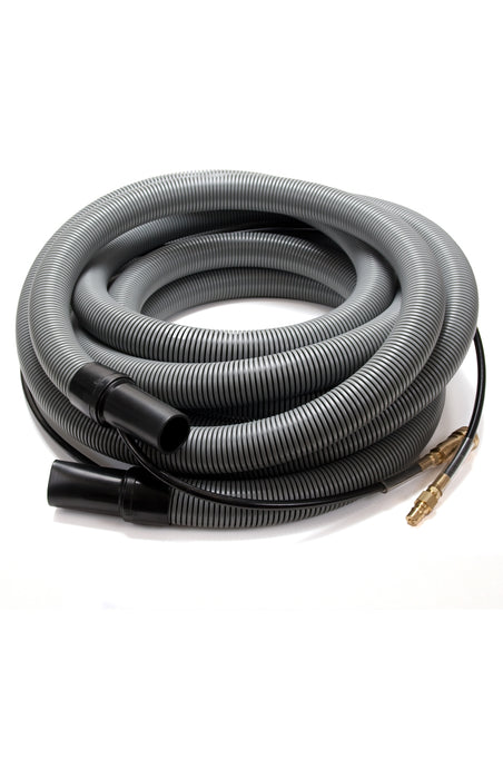 Insider Vacuum Hose, 1-1/2" x 30', Gray with insider solution line and swivel cuffs, Up to 1250 P.S.I., 1 per carton