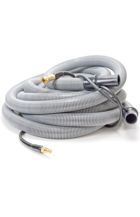 Insider Vacuum Hose, 1-1/2" x 30', Gray with insider solution line and swivel cuffs, Up to 400 P.S.I., 1 per carton