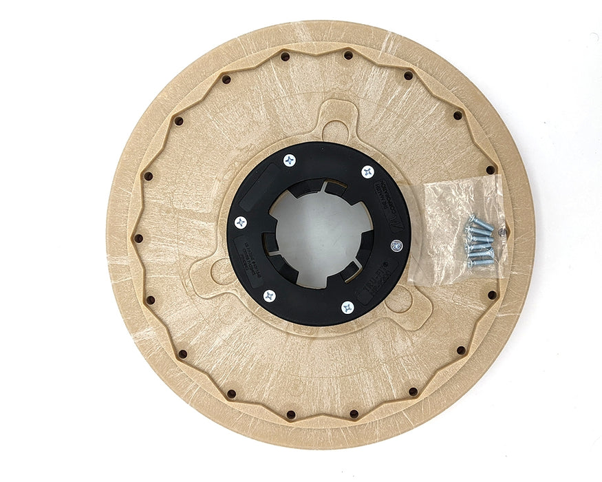17" Tufted Pad Driver, Includes 1-1/4 riser and UP2P clutch plate