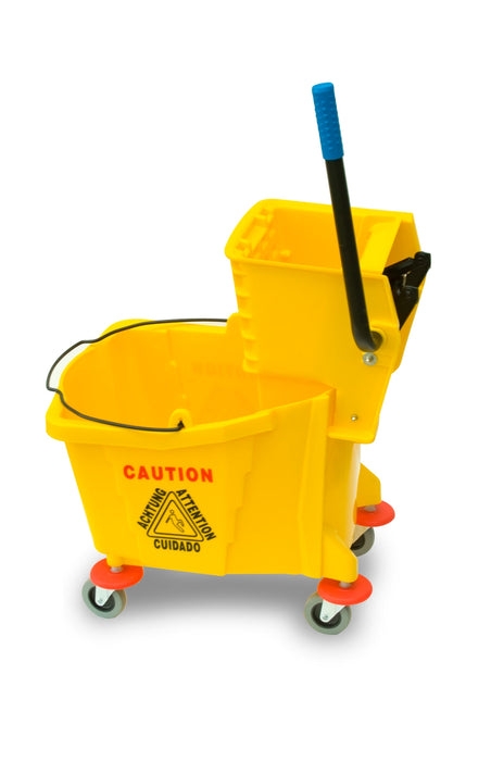 Mop bucket and wringer, 9 gallon capacity