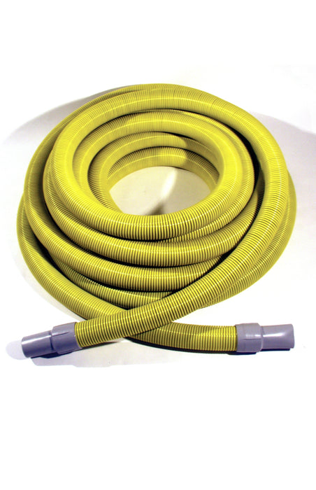 TMHD Vacuum Hose, 1-1/2" x 50', Yellow / Black with cuffs, 1 per carton