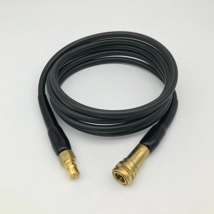 High pressure solution hose, 10', 400 P.S.I., with male/female quick disconnect