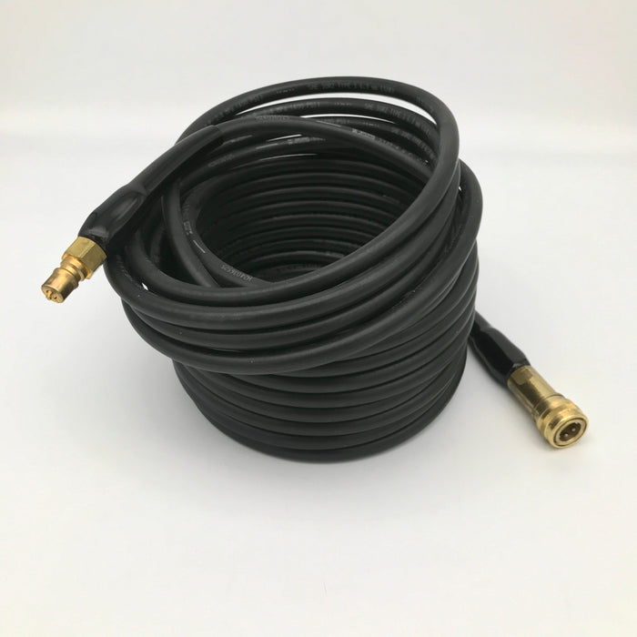 High pressure solution hose, 50', 400 P.S.I., with male/female quick disconnect