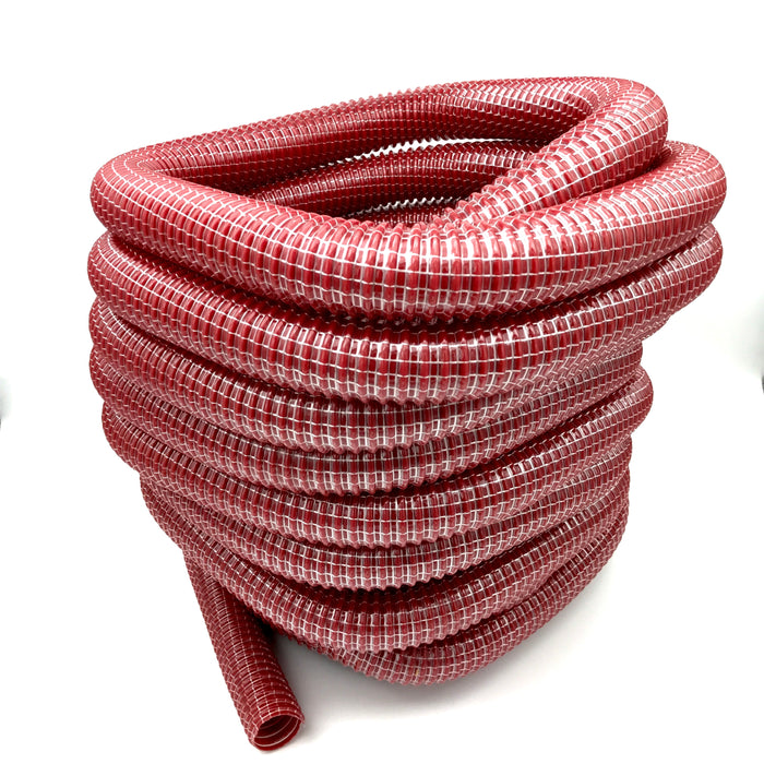 Super Powr-Flex™ Vacuum Hose, 1-1/2" x 50', Red, 1 per carton