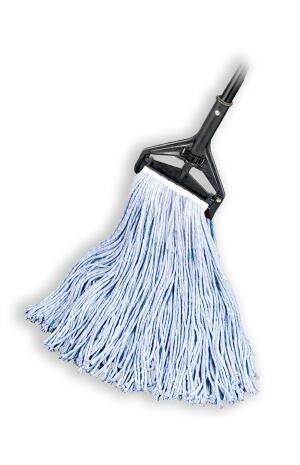 Cut End Wet Mop, Cotton/Poly Blend, 5" headband, #24 Large