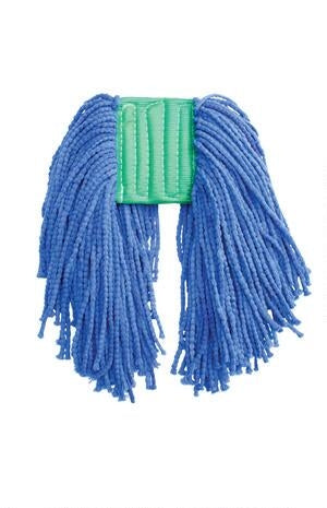 Pearl Microfiber Wet Mop, Blue, 1-1/4" headband, #16 Medium
