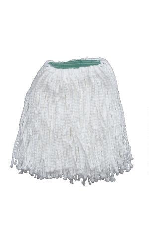 Pearl Microfiber Wet Mop, White, 5" headband, #16 Medium