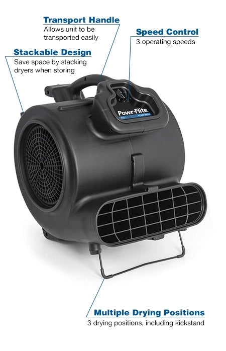 Powr-Dryer with Handle and Wheels