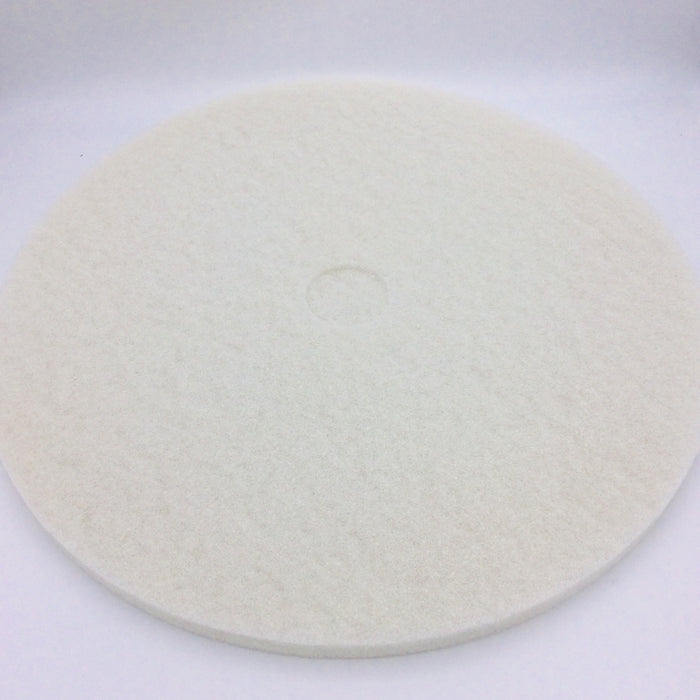 27" White polish pad, 2 per case